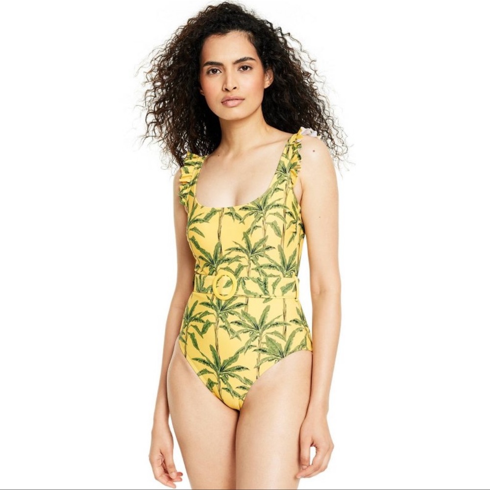 Agua Bendita x Target Palm Print Belted Swimsuit